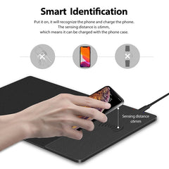 Wireless charging mouse pad