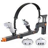 Upgraded VR Gun Stock for Meta Quest 3/ Quest 3S, Adjustment Gunstock Magnetic Accessories for Oculus Quest 3 Controller Grips with Shoulder Straps for Enhance Control Feel, Realistic FPS Gaming
