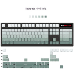 Seagrass Keycap Gradient Translucent Keyboard