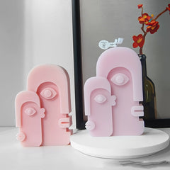 Abstract Face Aromatherapy Candle