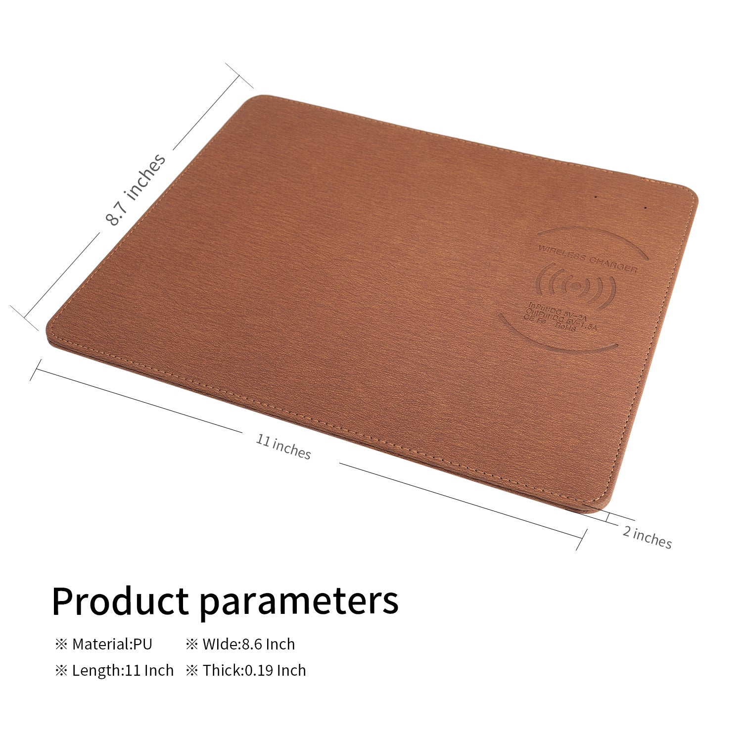 QI wireless charging mouse pad fast charging 5W