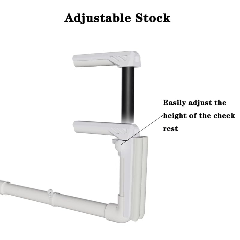 Moginno G3 VR Gun Stock Compatible with Meta/Oculus Quest 3S/Quest 3 Controller Accessories, Magnetic Gunstock Rifle Adapter with Shoulder Strap, Enhance FPS Games Reality Control Feel