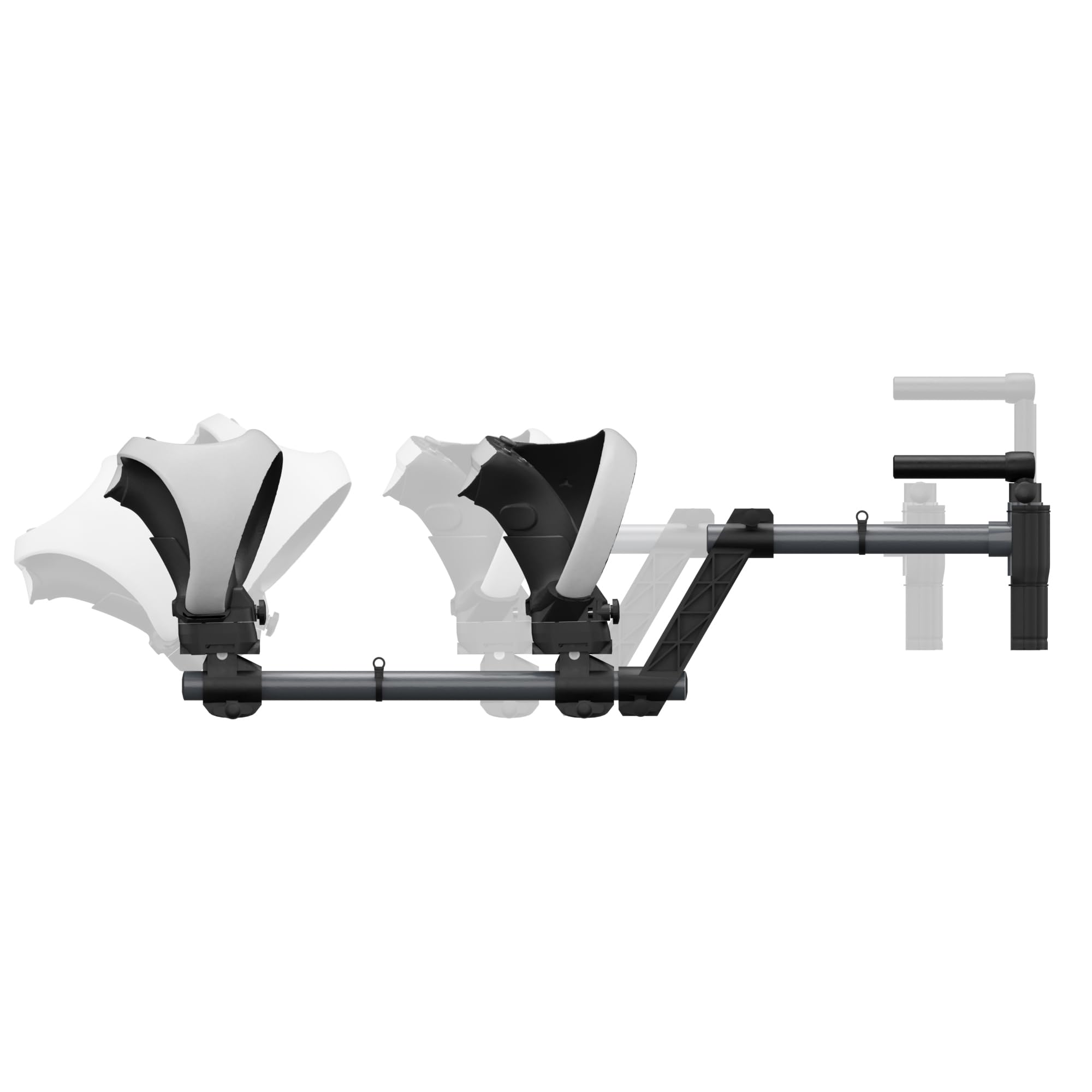 Hounyoln VR Gunstock for PlayStationVR2, for PSVR2 Controller Grips for Enhance Stability and Control Magnetic Controller VR Game Simplified Version (Black)