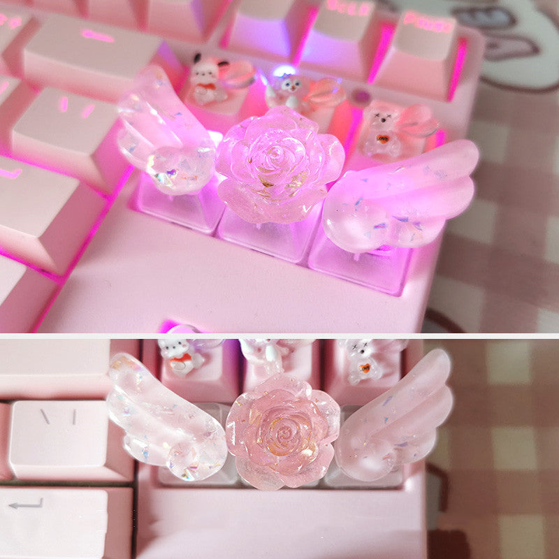 Wing Keycap Square Mechanical Keyboard
