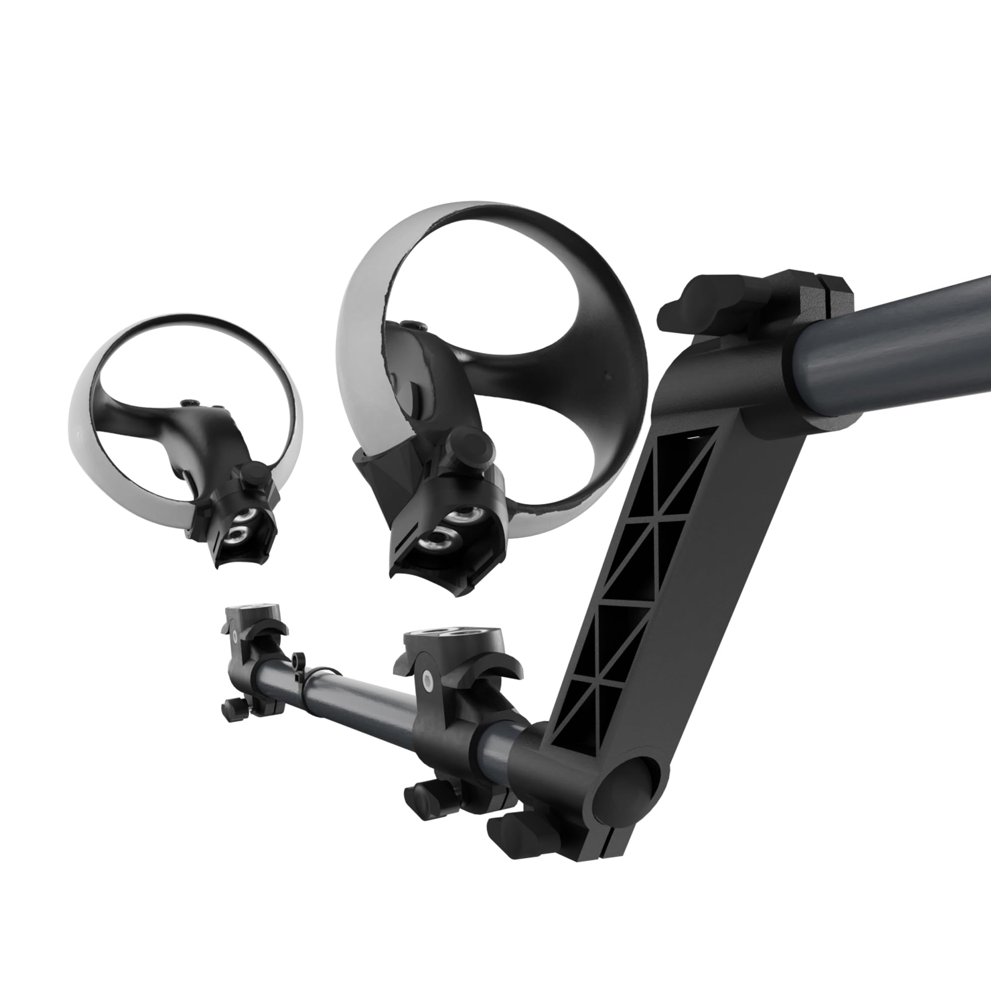 Hounyoln VR Gunstock for PlayStationVR2, for PSVR2 Controller Grips for Enhance Stability and Control Magnetic Controller VR Game Simplified Version (Black)