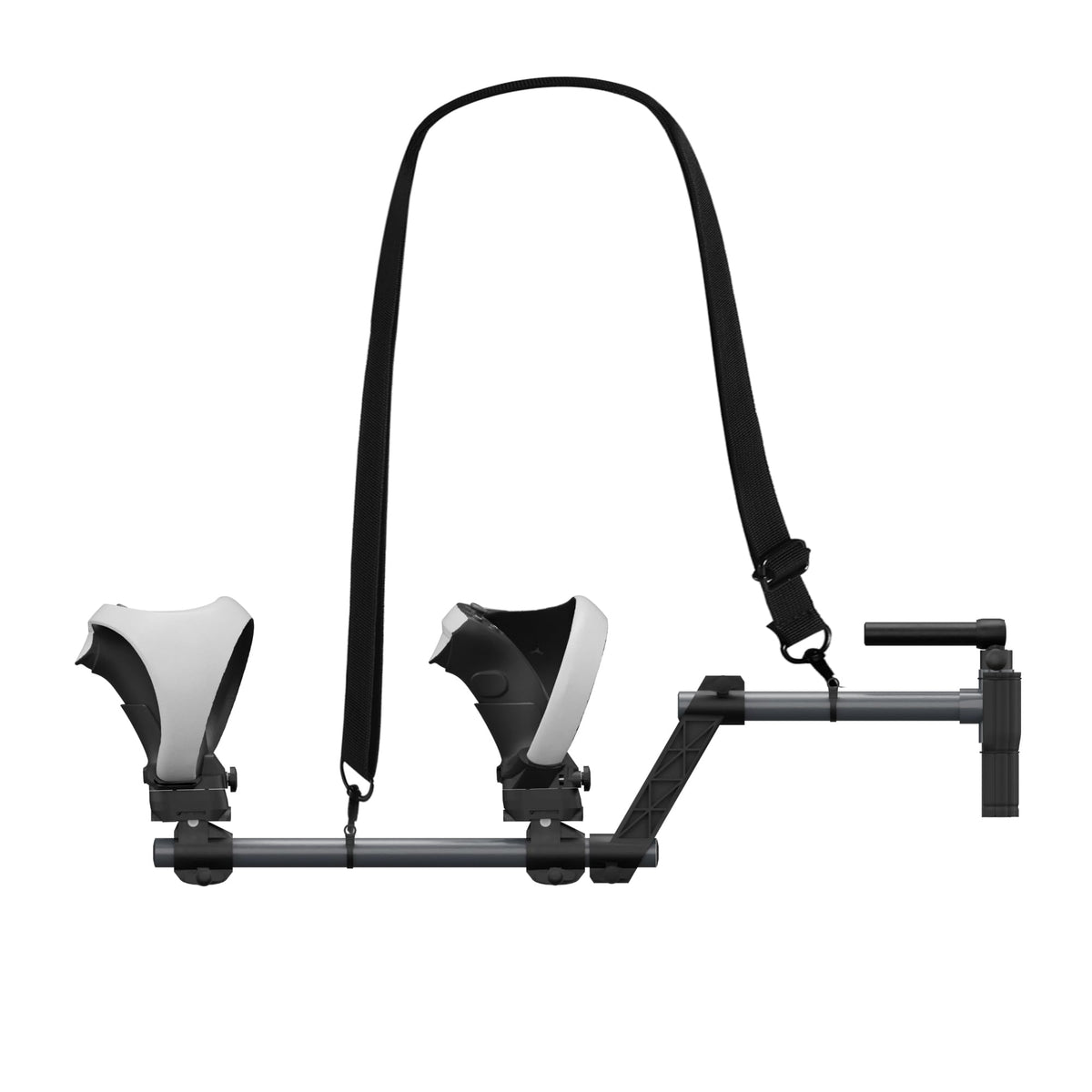 Hounyoln VR Gunstock for PlayStationVR2, for PSVR2 Controller Grips for Enhance Stability and Control Magnetic Controller VR Game Simplified Version (Black)