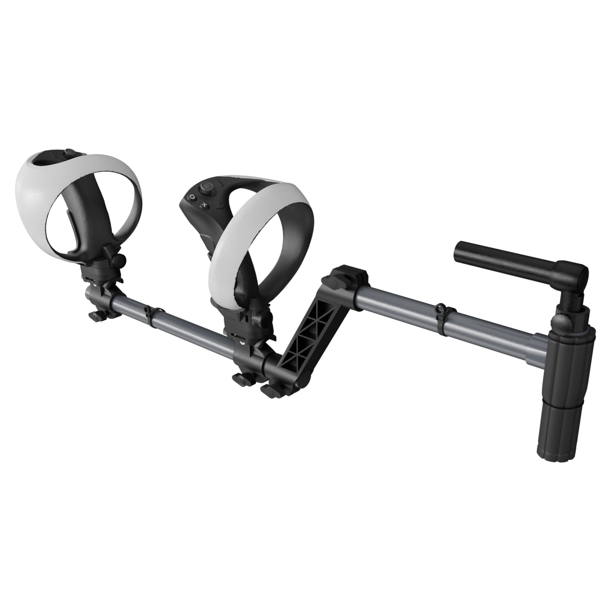 Hounyoln VR Gunstock for PlayStationVR2, for PSVR2 Controller Grips for Enhance Stability and Control Magnetic Controller VR Game Simplified Version (Black)