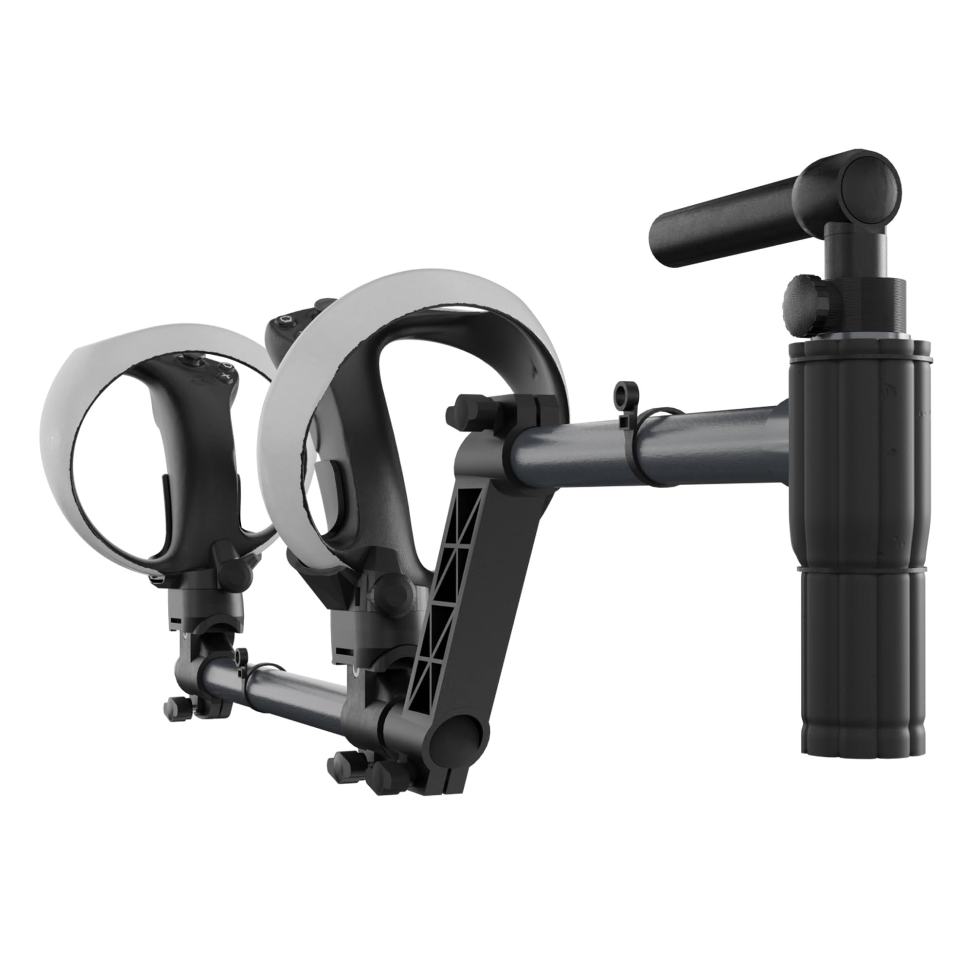 Hounyoln VR Gunstock for PlayStationVR2, for PSVR2 Controller Grips for Enhance Stability and Control Magnetic Controller VR Game Simplified Version (Black)