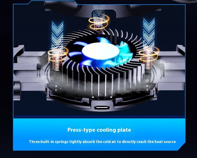 Mobile Phone Semiconductor Refrigeration Cooling Cooling Cooling One-click Second Replacement Hair Game Handle