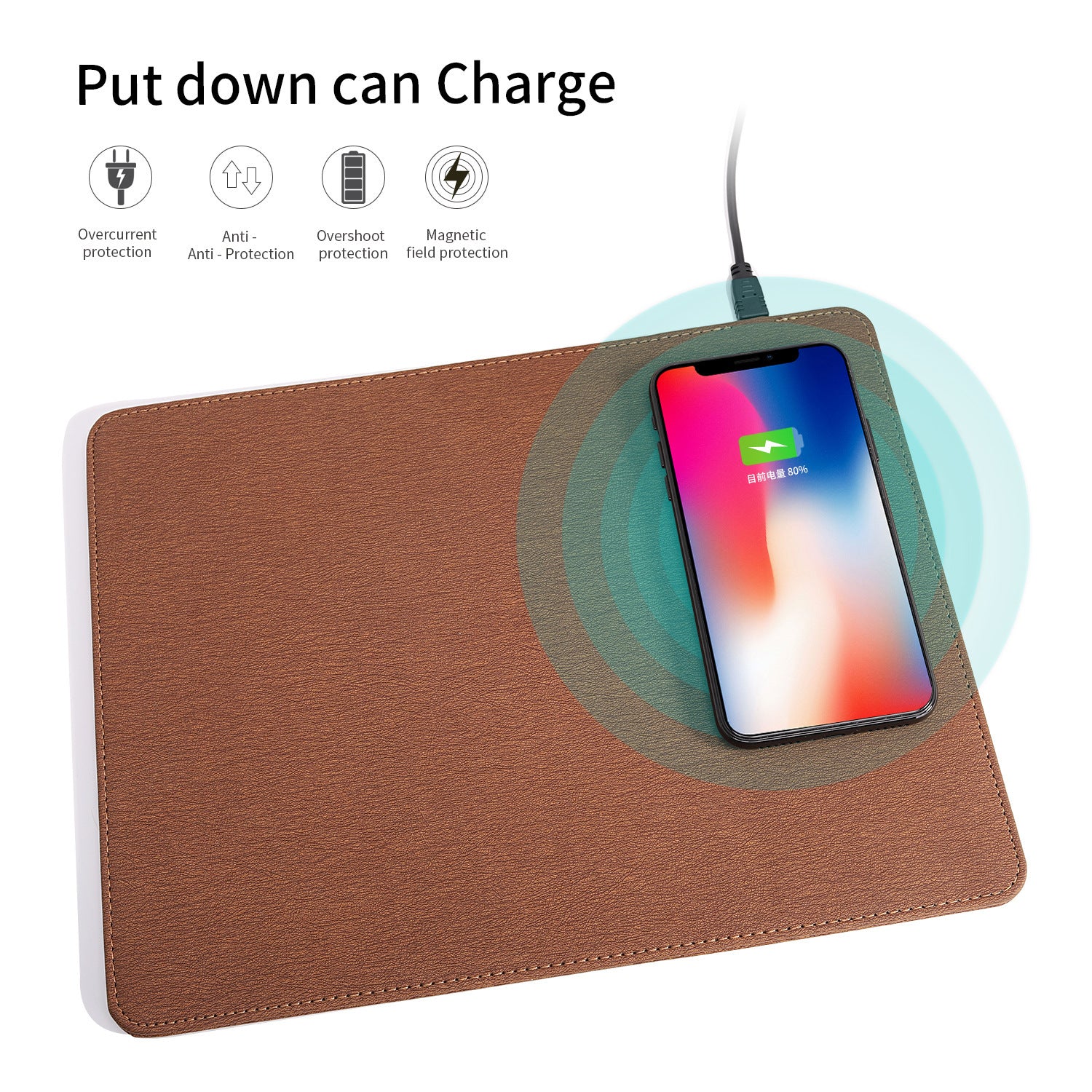 QI wireless charging mouse pad fast charging 5W