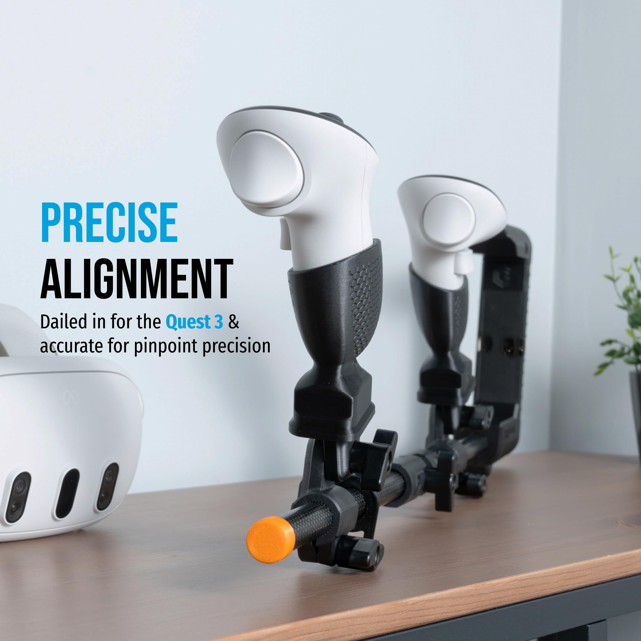 Glistco Magni Stock+ VR Carbon Fiber Controller Stock Rifle Adapter Compatible with Meta Quest 3/3S