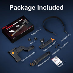 Upgraded VR Gun Stock for Meta Quest 3/ Quest 3S, Adjustment Gunstock Magnetic Accessories for Oculus Quest 3 Controller Grips with Shoulder Straps for Enhance Control Feel, Realistic FPS Gaming