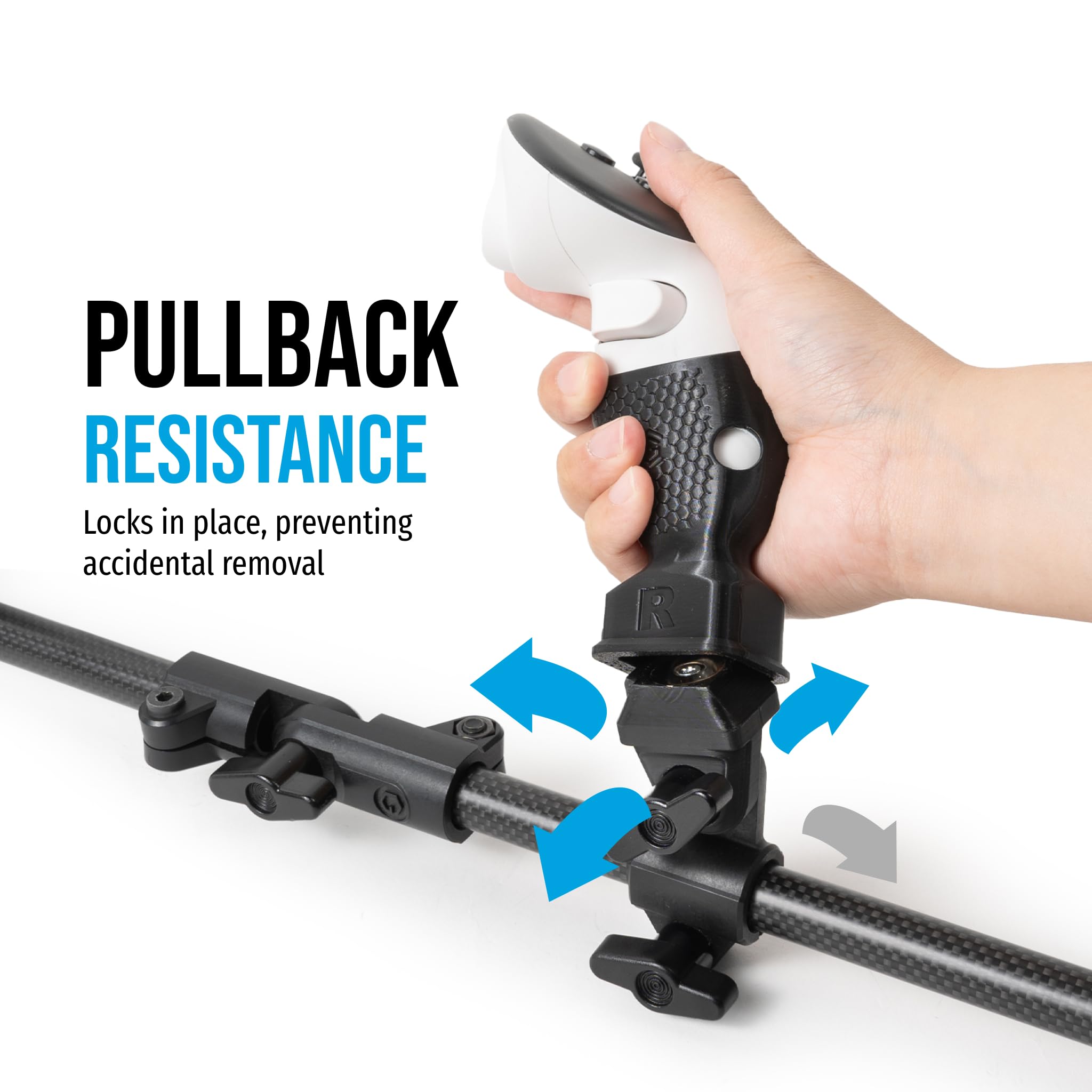 Glistco Magni Stock+ VR Carbon Fiber Controller Stock Rifle Adapter Compatible with Meta Quest 3/3S