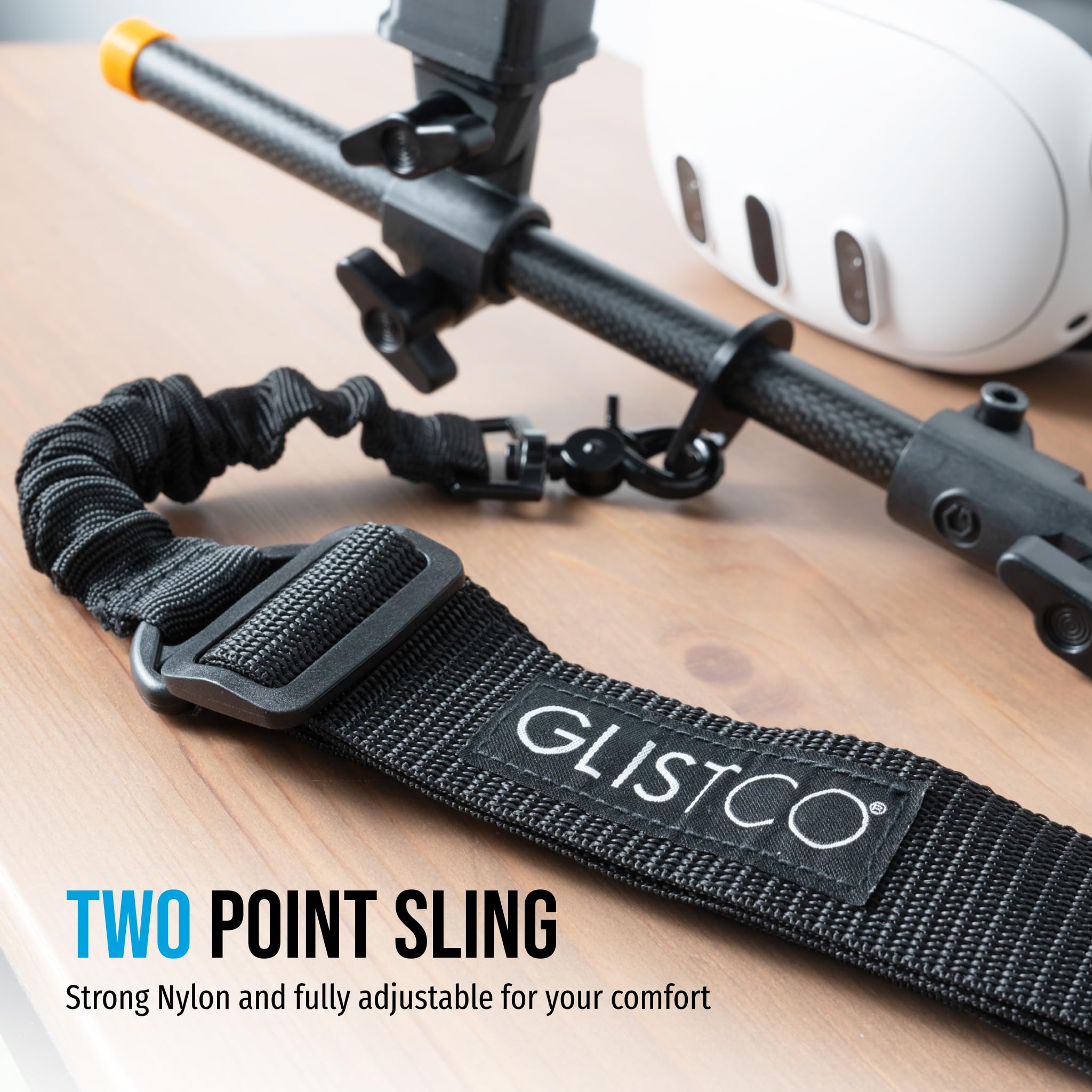 Glistco Magni Stock+ VR Carbon Fiber Controller Stock Rifle Adapter Compatible with Meta Quest 3/3S