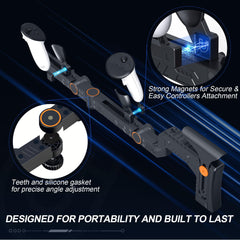 Upgrade V3.0 VR Gun Stock for Meta Quest 3 & Quest 3S, Durable Mechanical Design, Precision Angle Adjustment Gunstock for Oculus Quest 3 Enhancing Realistic VR Experience for FPS Gamers