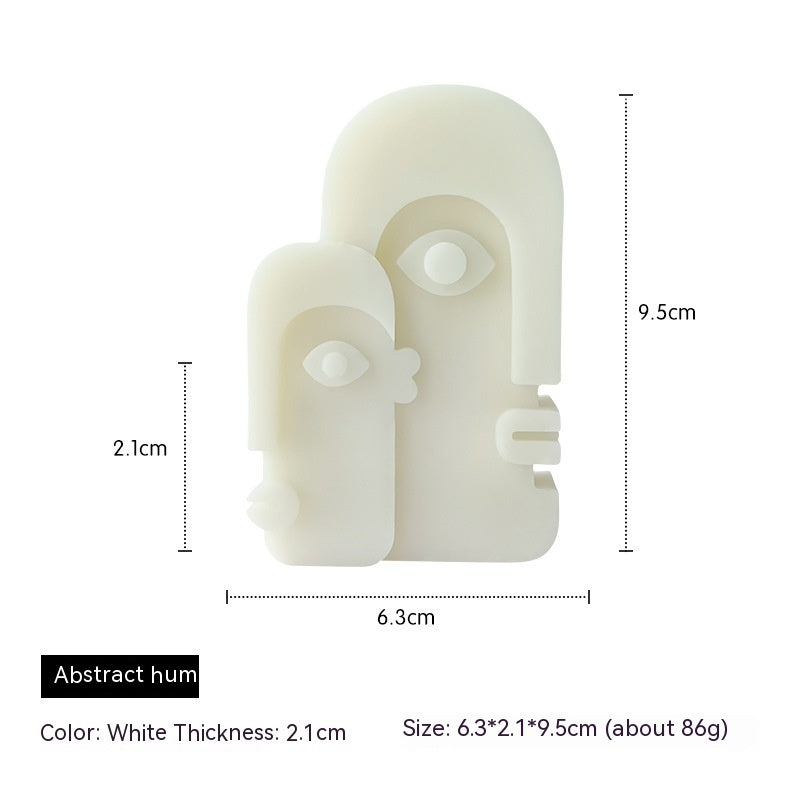 Abstract Face Aromatherapy Candle